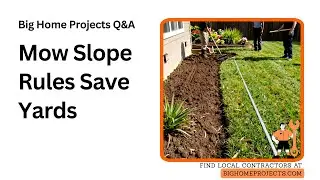 Mowable Lawn Slope Guide 2&ndash;5% Drainage Thumbrule