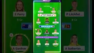 AUS W VS SL W ODI Dream11 Prediction | AUS W VS SL W Dream11 Team Of Today Match | womens world cup