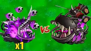 PVZ 1 Fusion 3.4 Challenge!! 1 Plants Fusion VS  Devouring Flagpole Knights - Who Will Win?