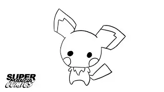 How to Draw Pichu (Pok&eacute;mon) - easy drawing