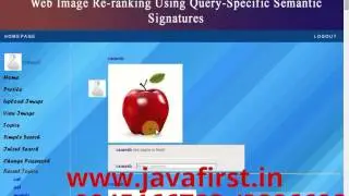 Web Image Re-ranking Using Query-Specific Semantic Signatures | IEEE Project 2014-15