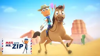Mail Delivery by Horse! + MORE | 1 HOUR of Mail with Mr.ZIP | Fun Videos for Kids & Families