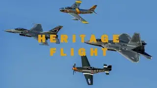 U.S. Air Force Heritage Flight: Modern Jets Meet WWII Legends