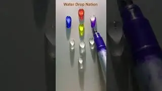 Mesmerizing Water Drop Art Illumination: A Colorful Journey #shortsfeed #diy #artandcraft #trending