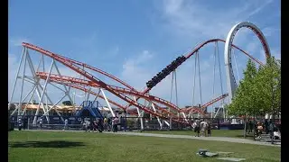 ROLLER COASTER POV - LUNEUR - LUNAPARK DI ROMA - LOOPING STAR - MONTAGNE RUSSE ANNI 2000