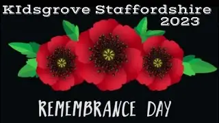 REMEMBRANCE DAY IN KIDSGROVE STAFFORDSHIRE