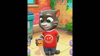 টমের খাবার খাওয়ার মুহূর্ত 😋 Talking tom eating food 🍭🧀🌶️🍜 #talkingtomcat 