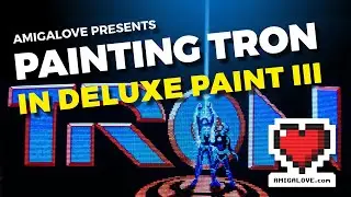 Painting TRON in Deluxe Paint III