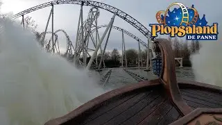 Super Splash Water Roller Coaster POV - Plopsaland De Panne
