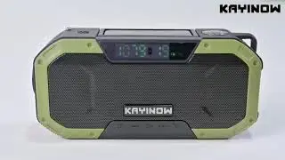 KAYINOW FM radio and digital DAB+, flashlight, 1x5W stereo bluetooth speaker.