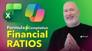 Excel Copilot: Formula Completion for Financial Ratio Analysis
