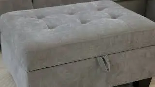 Flotti Hamilton Polyester Fabric Corner Sofa w/ Ottoman Storage, 2 Pillows & 2 Cup Holder