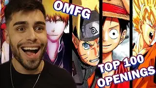 TOP 100 ANIME OPENINGS REACTION
