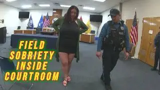Woman Arrested for SECOND DWI After Field Sobriety Test Inside Courtroom