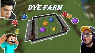 Minecraft easiest Flower/dye Farm Tutorial - 1.15 ,1.16