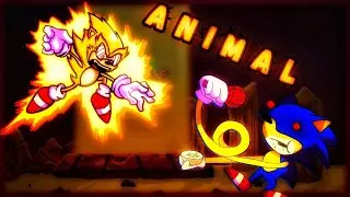 Animal | BUT Fleetway and Sunky Sing it (GAMEPLAY)🎶 | FNF Vs. Sonic.Exe🕹️