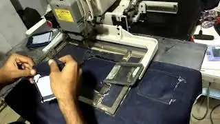 Pocket Attaching by Pattern sewer machine