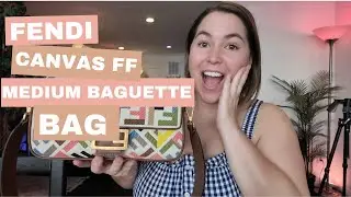 Fendi Canvas FF Medium Baguette Bag Review