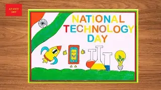 National Technology Day Drawing || National Technology Day Drawing Easy Steps ||