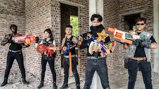 Nerf Guns War : Trapped In Giant's Lair! S.W.A.T SEAL Team Fight Boss VIP Dangerous Criminal Groups