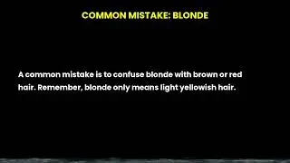 Let's learn the word blonde | Improve your vocabulary #english #vocabulary #learnenglish