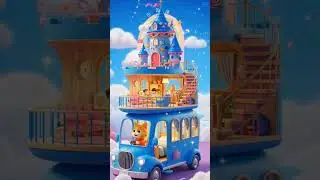 Magical Cartoon Vehicle Parade 🚗🚍🚢🎡 '2' #DreamVehicles #FantasyRides #CartoonWorld