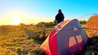 SOLO CAMPING  - ⛺️ COASTAL HIKE, SUNRISE BLISS 🌿🌅