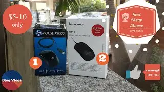 Hp X1000 Vs Lenovo M110 Unboxing & Review [Best Mice Under 5-10$ 2015]