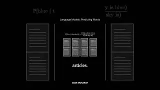 How Language Models Predict the Next Word | AI Explained #ai #machinelearning #codemonarch
