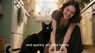 A magical black cat assigned to protect a child