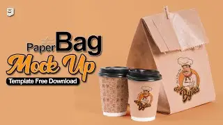 Paper Bag Mock Up Template Free Download ★ Mockup Generator ★ Adobe Photoshop