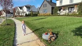 👻 Curious Kids & the X7: Halloween Fun Meets High-Tech Grass Mowing! 🎃 Grass Robot Mower in Action