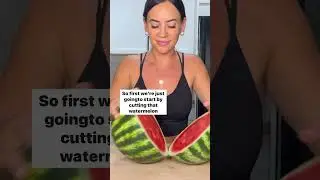 How to Slice Watermelon into Sticks for Easy Snacking 🍉 #essycooks #veganrecipes