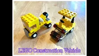 LEGO Construction Vehicle -- Cement Mixer & Road Roller MOC 樂高工程車