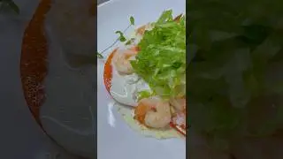 Вечерний Салат-закуска! быстро и очень вкусно 🤤🥗🍤#еда#креветки#хурма#салат#Страчателла#antshift