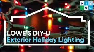 Как повесить наружную праздничную гирлянду: Lowe's DIY-U