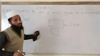 kpk class seven Maths Exercise#4.1 Question#4  finding area of rectangle,circle and square
