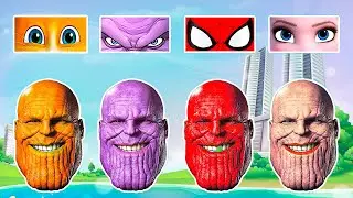 Wrong Eyes Thanos | Wrong Heads Top Superheroes | Thanos