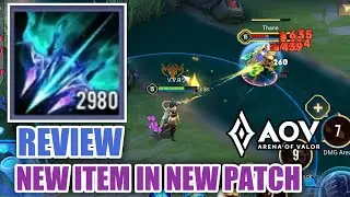 NEW ITEM REVIEW IN THE NEW UPDATE !!! - ARENA OF VALOR