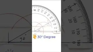 Easiest Way to Construct a 30&deg; Angle with a Compass! #geometry #mathtricks #practicalgeometry #maths