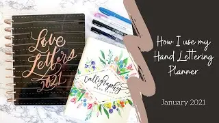 How I'm Using my Love Letters Hand-Lettering Planner from @TheHappyPlannerChannel