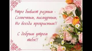 Доброе утро.