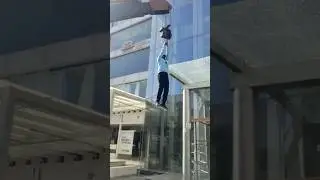 Glass lifting is an important part of the installation process #Glass #crane #hyderabad
