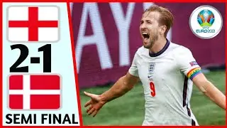 England vs Denmark 2-1 All Goals And Images Event Slide Highlights| Euro2020