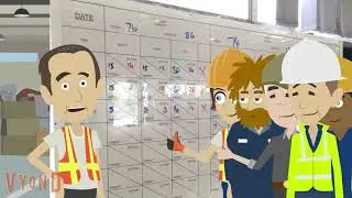Toolbox Meeting around Hr by Hr board V1