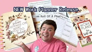 Must-See New Planner Layout! Kell of a Plan Work Planner & Sticker Book Flip Through
