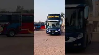 Golden line double dacker | Jhenaidah to Cox's Bazar | Golden line double dekar Mercedes Benz ac bus