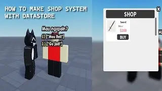 How to Make Shop Tools and a Backpack with DataStore (FREE MODEL) | Roblox Studio Indonesia