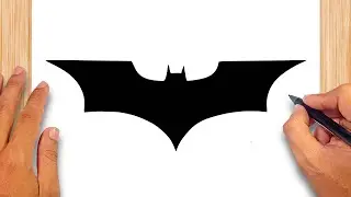 How to draw Batman Logo Dark Knight Rises
