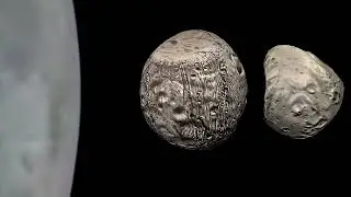 Mars&rsquo;s and Earth&rsquo;s moon size Comparison￼
